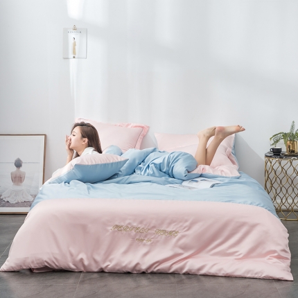 91家纺网 家纺一手货源 找家纺 （总）米奈家居 2020新品水洗真丝夏依系列四件套