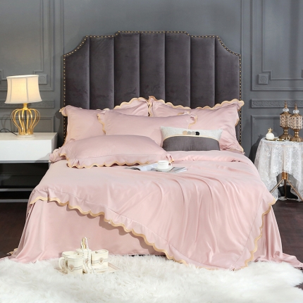 91家纺网 家纺一手货源 找家纺 （总）米奈家居2020新品水洗真丝瑞内系列四件套