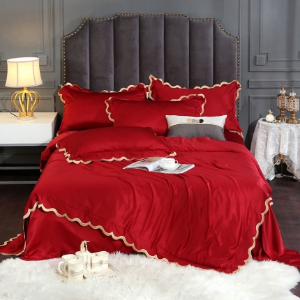 91家纺网 家纺一手货源 找家纺 （总）米奈家居2020新品水洗真丝瑞内系列四件套