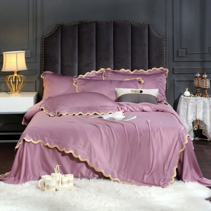 91家纺网 家纺一手货源 找家纺 （总）米奈家居2020新品水洗真丝瑞内系列四件套