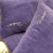 91家纺网 家纺一手货源 找家纺 米奈 2020北欧水晶绒四件套法莱绒四件套滚边绣花罗恩 紫色