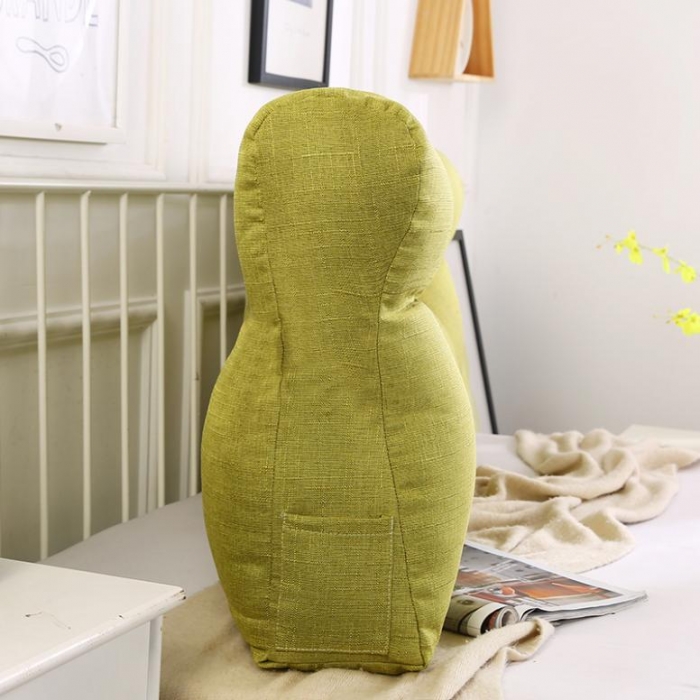 91家纺网 家纺一手货源 找家纺 永光家居 三角靠垫 床头靠垫抱枕 加长护颈大靠垫 竹节麻草绿