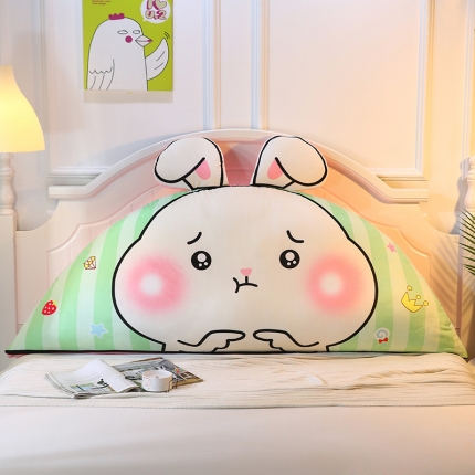 91家纺网 家纺一手货源 找家纺 永光新款原创设计水晶绒卡通床头靠垫 儿童床上大靠枕双人靠背