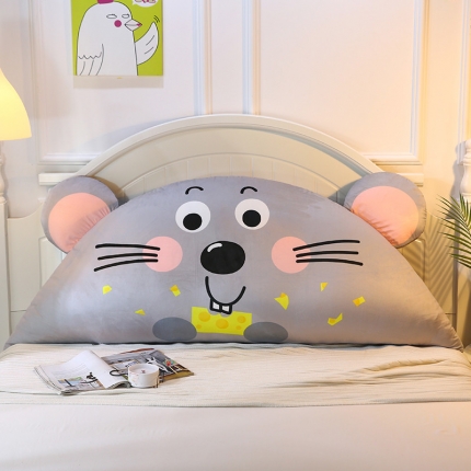 91家纺网 家纺一手货源 找家纺 永光新款原创设计水晶绒卡通床头靠垫 儿童床上大靠枕双人靠背