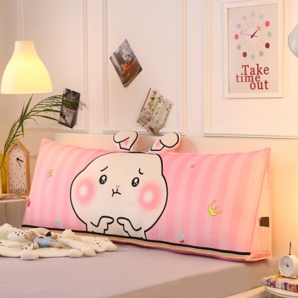 91家纺网 家纺一手货源 找家纺 永光家居 新款长三角靠垫 水晶绒印花卡通床头靠垫大靠背靠枕