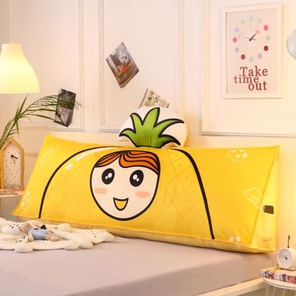 91家纺网 家纺一手货源 找家纺 永光家居 新款长三角靠垫 水晶绒印花卡通床头靠垫大靠背靠枕