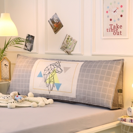 91家纺网 家纺一手货源 找家纺 永光家居 新款长三角靠垫 水晶绒印花卡通床头靠垫大靠背靠枕