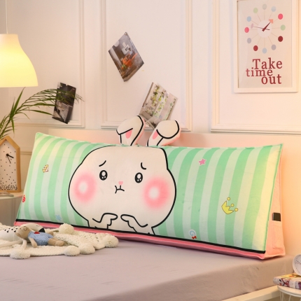 91家纺网 家纺一手货源 找家纺 永光家居 新款长三角靠垫 水晶绒印花卡通床头靠垫大靠背靠枕