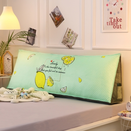 91家纺网 家纺一手货源 找家纺 永光家居 新款长三角靠垫 水晶绒印花卡通床头靠垫大靠背靠枕