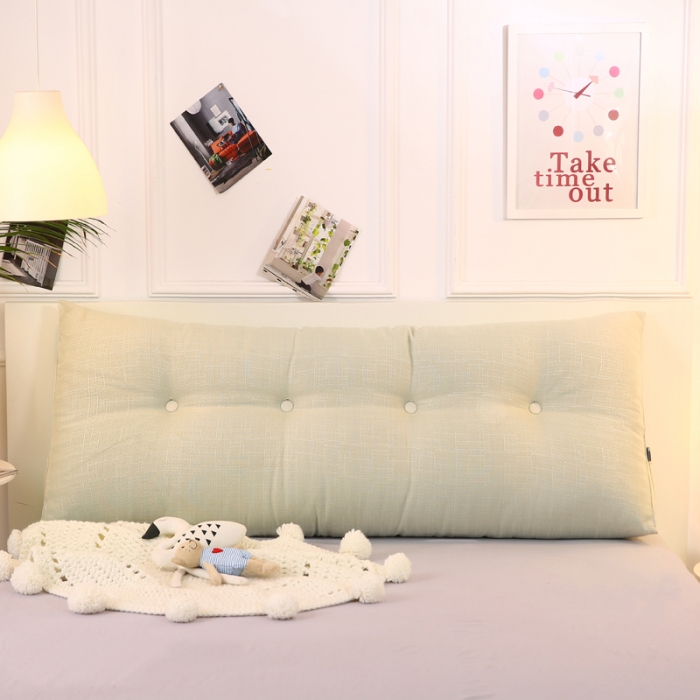 91家纺网 家纺一手货源 找家纺 永光新款棉麻长三角靠垫 象牙床头靠垫大靠背靠枕双人可拆洗