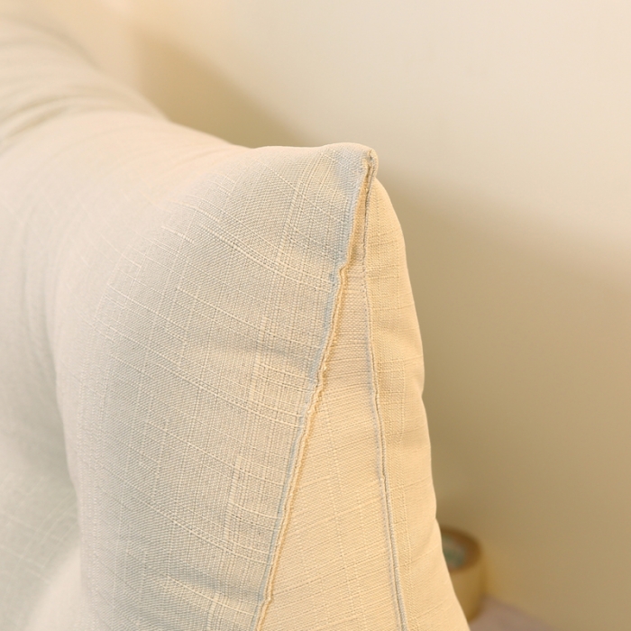 91家纺网 家纺一手货源 找家纺 永光新款棉麻长三角靠垫 象牙床头靠垫大靠背靠枕双人可拆洗