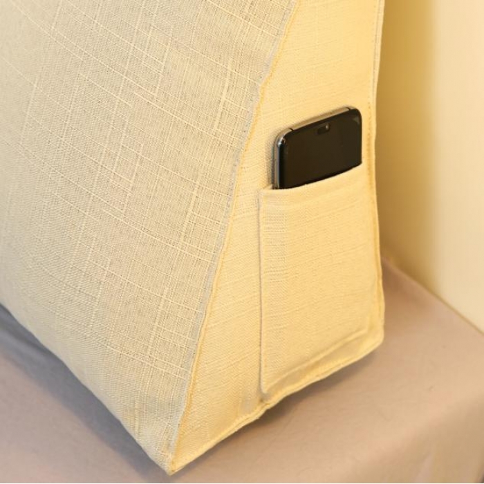 91家纺网 家纺一手货源 找家纺 永光新款棉麻长三角靠垫 象牙床头靠垫大靠背靠枕双人可拆洗