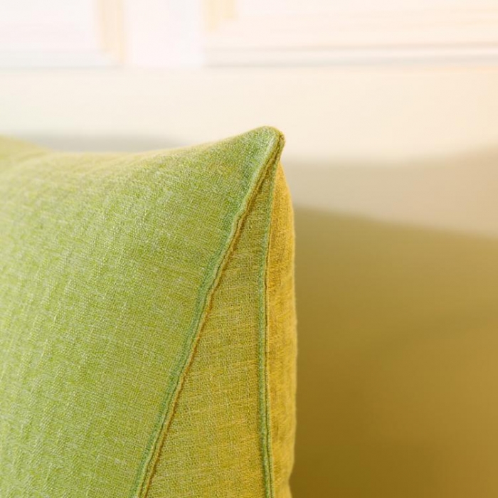 91家纺网 家纺一手货源 找家纺 永光新款棉麻长三角靠垫 床头靠垫双人加长大靠背可拆洗靠垫嫩绿
