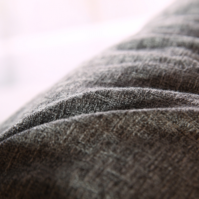 91家纺网 家纺一手货源 找家纺 永光新款棉麻长三角靠垫 深灰床头靠垫大靠背靠枕双人可拆洗