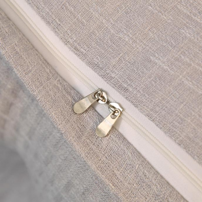 91家纺网 家纺一手货源 找家纺 永光新款棉麻长三角靠垫 银灰床头靠垫大靠背靠枕双人可拆洗