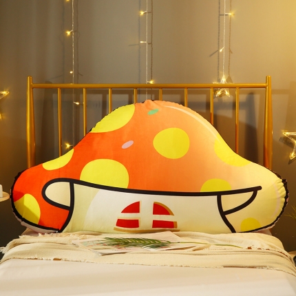 永光卡通床头靠垫 新款INS可爱蘑菇靠垫  双人靠枕靠背