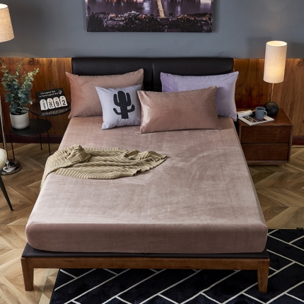 91家纺网 家纺一手货源 找家纺 （总）小米笠 2019新款160克水晶绒床笠床罩