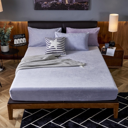 91家纺网 家纺一手货源 找家纺 （总）小米笠 2019新款200克水晶绒床笠床罩