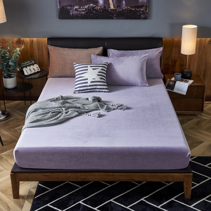 91家纺网 家纺一手货源 找家纺 （总）小米笠 2019新款200克水晶绒床笠床罩