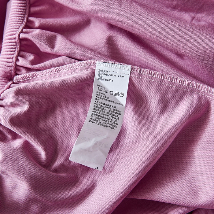 91家纺网 家纺一手货源 找家纺 小米笠 2019新款200克水晶绒床笠床罩 亮粉