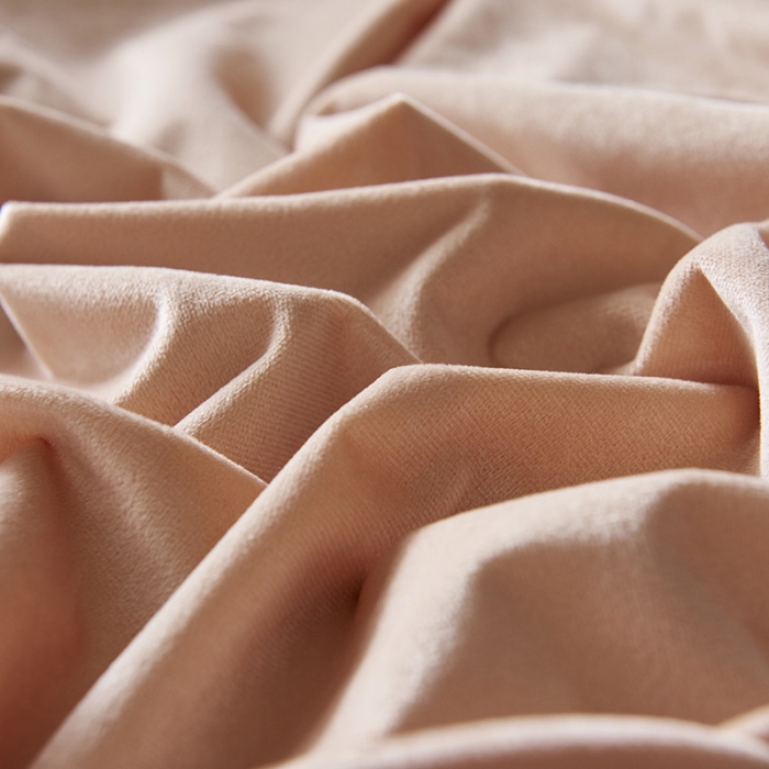 91家纺网 家纺一手货源 找家纺 小米笠 2019新款200克水晶绒床笠床罩 米色