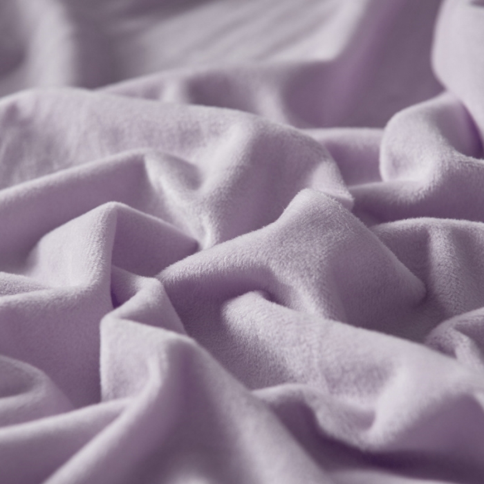 91家纺网 家纺一手货源 找家纺 小米笠 2019新款200克水晶绒床笠床罩 水晶紫