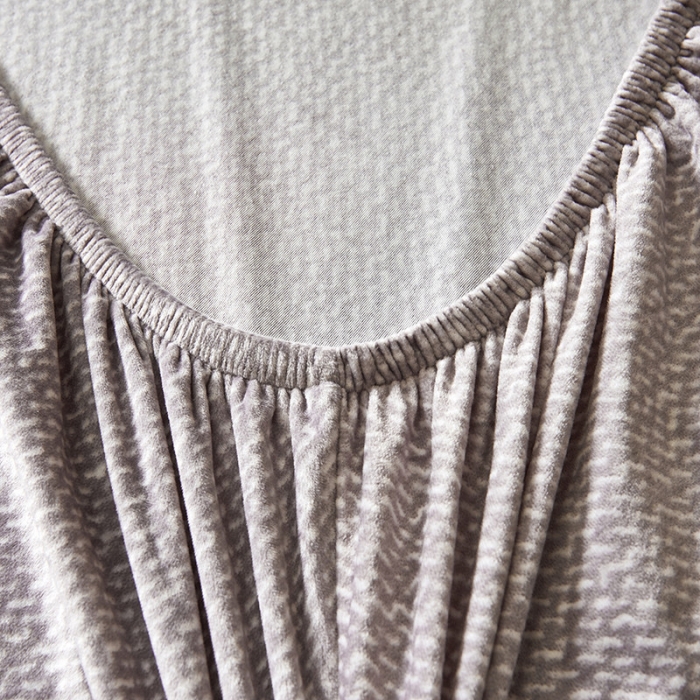 91家纺网 家纺一手货源 找家纺 小米笠 2019新款水晶绒印花床笠床罩 雪花-灰