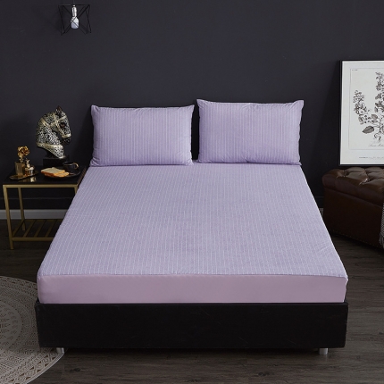 91家纺网 家纺一手货源 找家纺 （总）小米笠 2019新款全棉条纹毛巾布防水床笠床罩