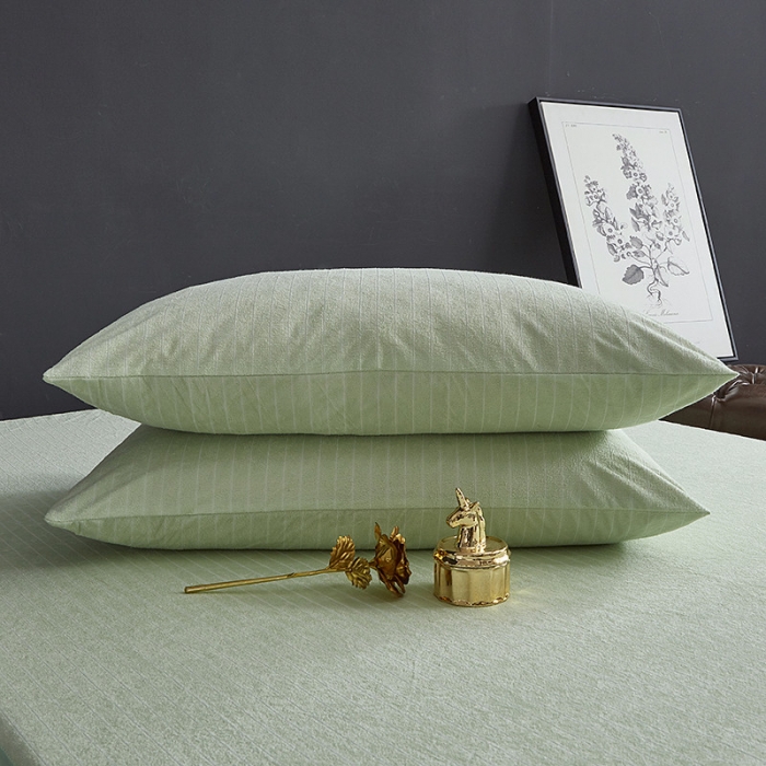 91家纺网 家纺一手货源 找家纺 （总）小米笠 2019新款全棉条纹毛巾布防水床笠床罩