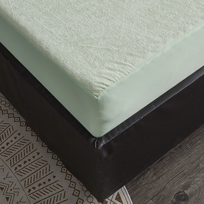 91家纺网 家纺一手货源 找家纺 （总）小米笠 2019新款全棉条纹毛巾布防水床笠床罩