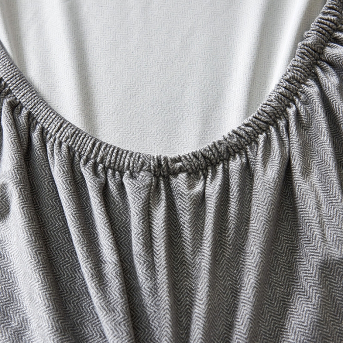 91家纺网 家纺一手货源 找家纺 小米笠 2019新款水晶绒印花床笠床罩 条纹灰