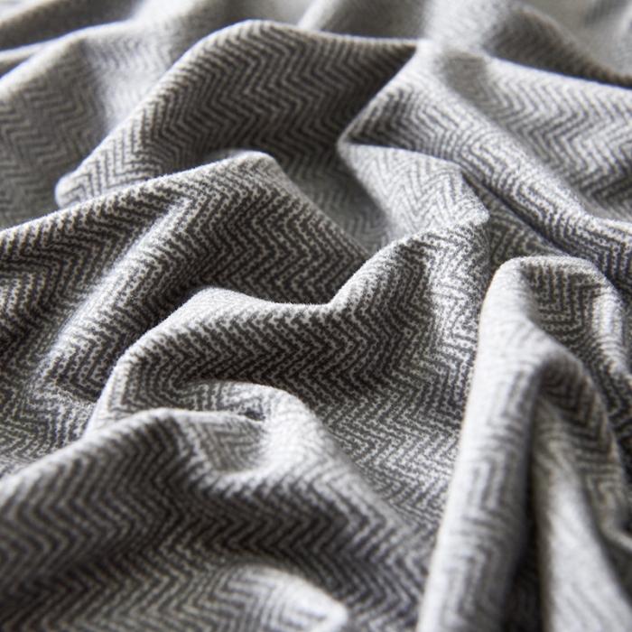 91家纺网 家纺一手货源 找家纺 小米笠 2019新款水晶绒印花床笠床罩 条纹灰