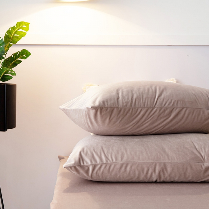 91家纺网 家纺一手货源 找家纺 小米笠 2019新款宝宝绒床笠床罩 浅咖