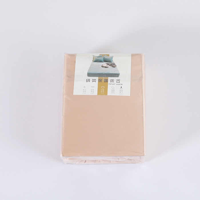 91家纺网 家纺一手货源 找家纺 小米笠 2019新款宝宝绒床笠床罩 浅咖