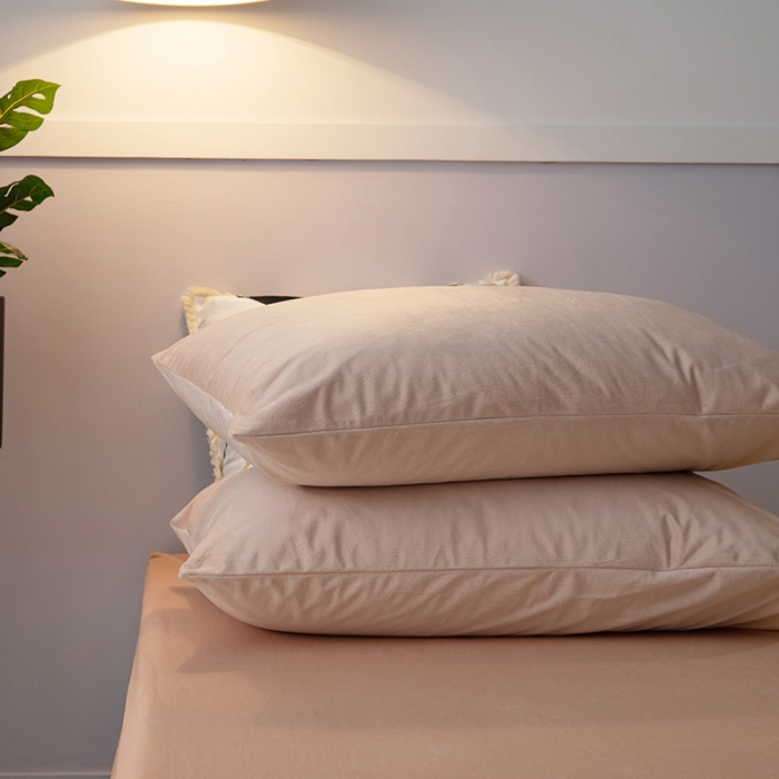 91家纺网 家纺一手货源 找家纺 小米笠 2019新款宝宝绒床笠床罩 肤色