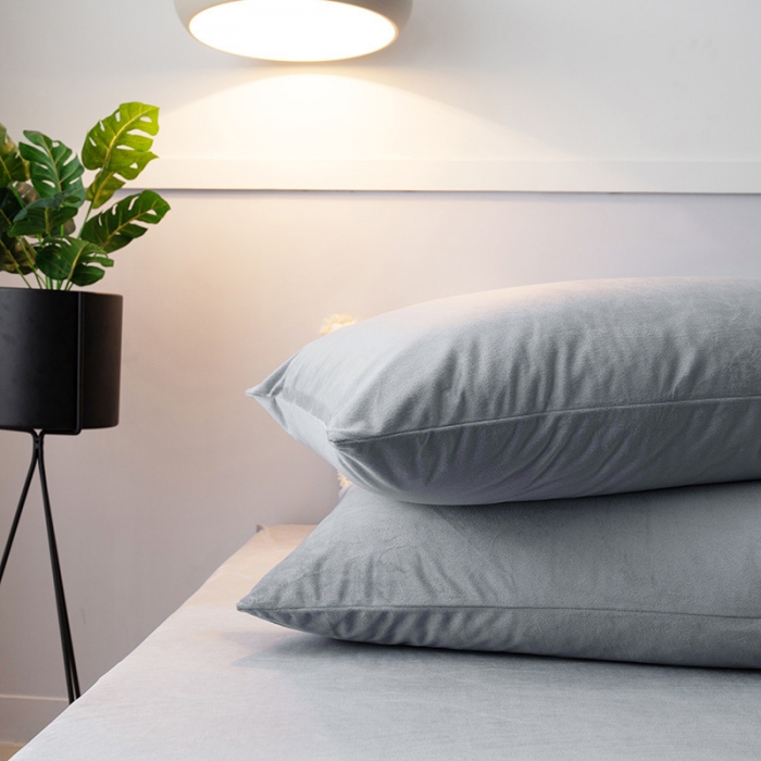 91家纺网 家纺一手货源 找家纺 小米笠 2019新款宝宝绒床笠床罩 银灰