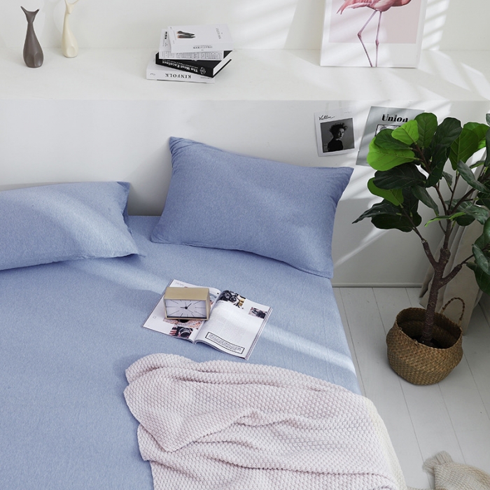 91家纺网 家纺一手货源 找家纺 小米笠 2019新款针织天竺棉床笠床罩 米兰