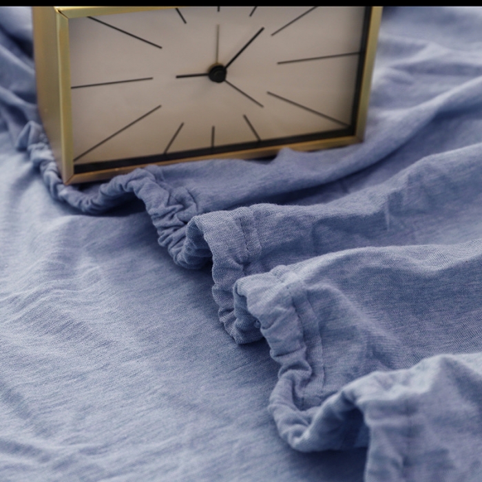 91家纺网 家纺一手货源 找家纺 小米笠 2019新款针织天竺棉床笠床罩 米兰