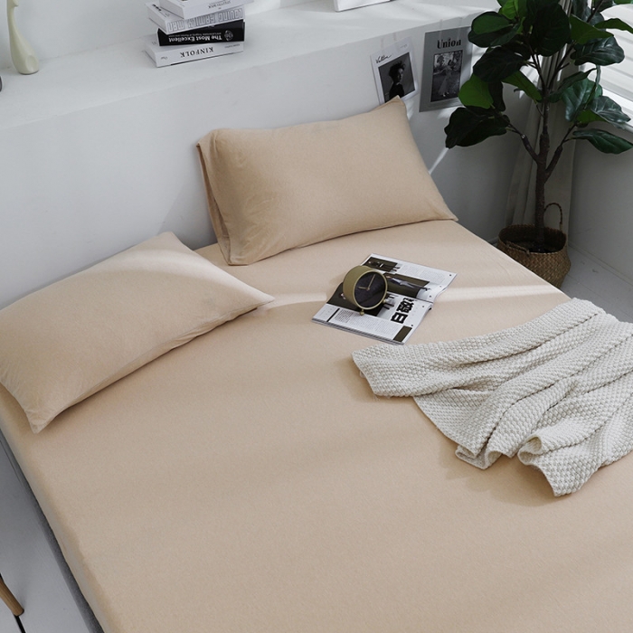 91家纺网 家纺一手货源 找家纺 小米笠 2019新款针织天竺棉床笠床罩 中棉