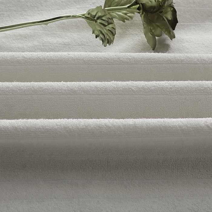 91家纺网 家纺一手货源 找家纺 小米笠 2019新款全棉条纹毛巾布防水床笠床罩 条纹白