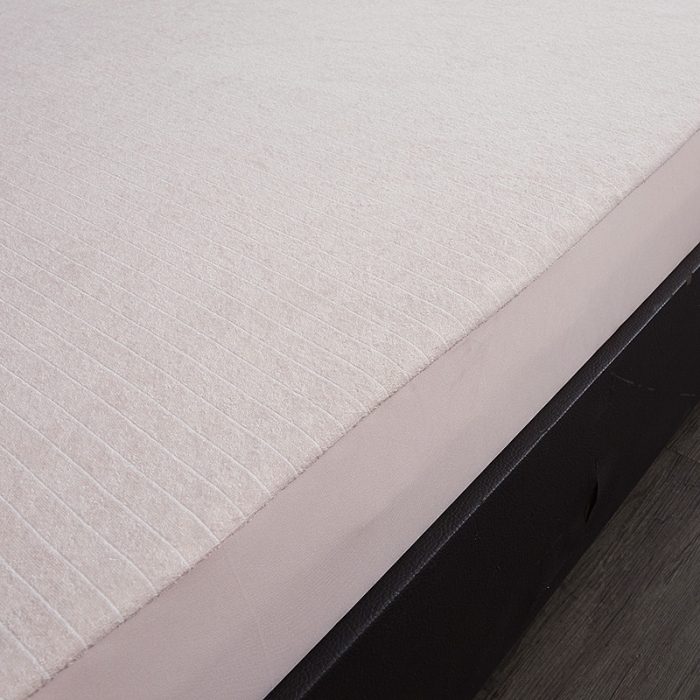 91家纺网 家纺一手货源 找家纺 小米笠 2019新款全棉条纹毛巾布防水床笠床罩 条纹玉