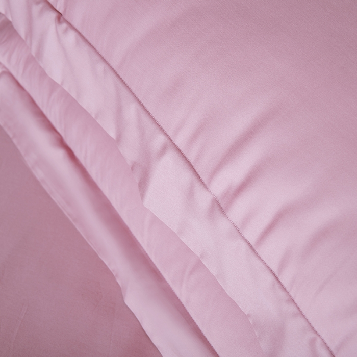 91家纺网 家纺一手货源 找家纺 小米笠 2021新款60支长绒棉纯色床笠三件套床盖床单可定制四季款 黛雅粉