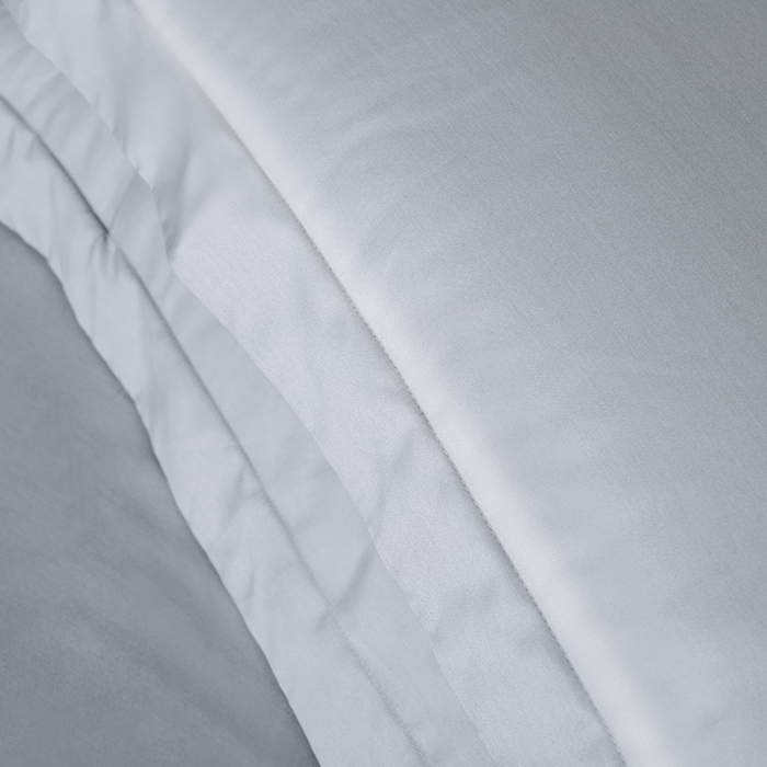 91家纺网 家纺一手货源 找家纺 小米笠 2021新款60支长绒棉纯色床笠三件套床盖床单可定制四季款 天云灰