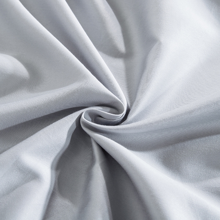 91家纺网 家纺一手货源 找家纺 小米笠 2021新款60支长绒棉纯色床笠三件套床盖床单可定制四季款 天云灰