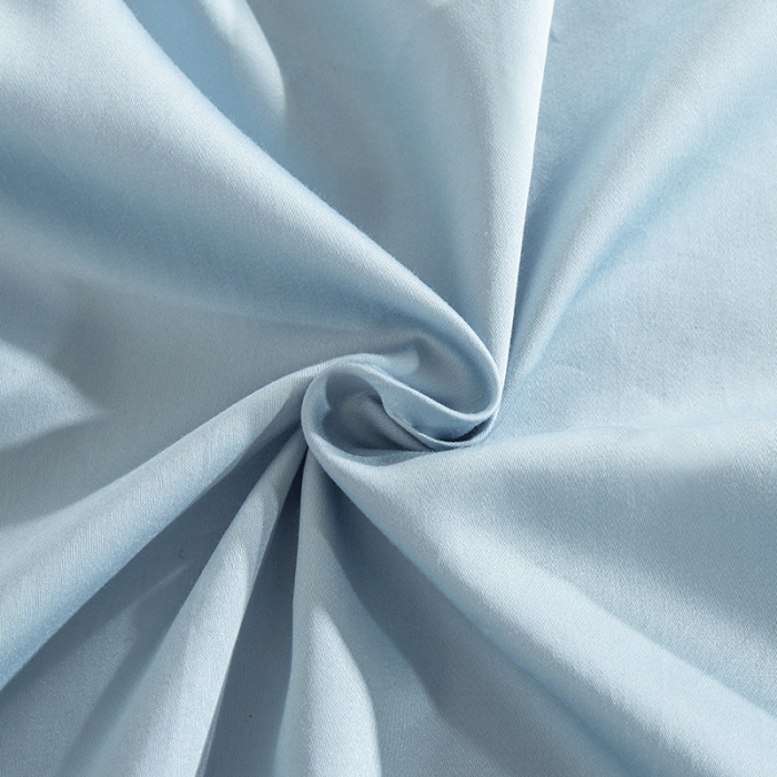 91家纺网 家纺一手货源 找家纺 小米笠 2021新款60支长绒棉纯色床笠三件套床盖床单可定制四季款 空间蓝