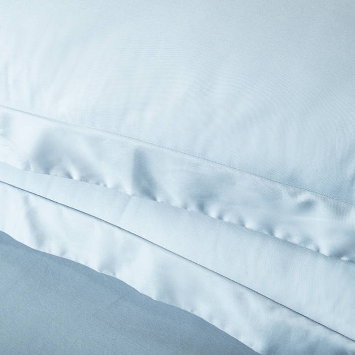 91家纺网 家纺一手货源 找家纺 小米笠 2021新款60支长绒棉纯色床笠三件套床盖床单可定制四季款 空间蓝