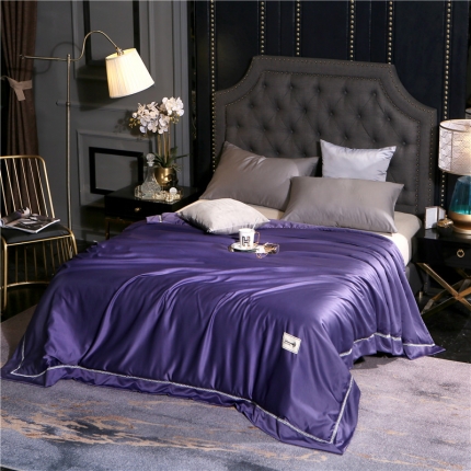 91家纺网 家纺一手货源 找家纺 换种生活 真丝夏被 帝皇紫