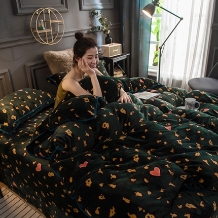 91家纺网 家纺一手货源 找家纺 （总1）佳梦达2023款牛奶绒包边吊边工艺款四件套亏本处理