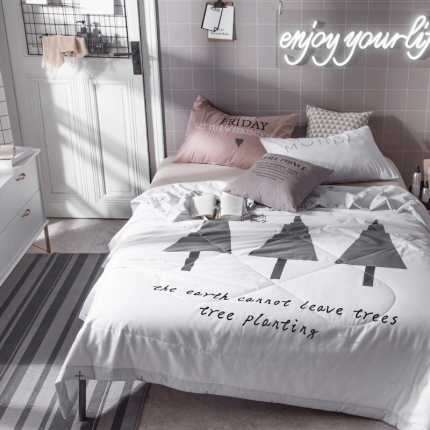 头等舱 2019大版全棉夏被 三棵树