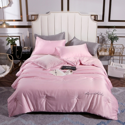 91家纺网 家纺一手货源 找家纺 （总）头等舱 2019水洗真丝星耀绣花大豆夏被